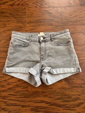 H&M Women's Denim Roll-Cuff Shorts